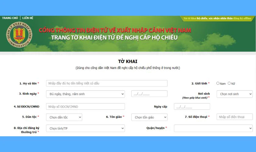 Cập nhật 2025: Hướng dẫn làm hộ chiếu online chính xác nhất Hoàn thiện và nộp hồ sơ