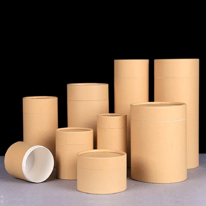 Hộp trụ tròn Mẫu hộp giấy trụ tròn được sản xuất để làm hộp trà, cà phê, bánh kẹo cao cấp
