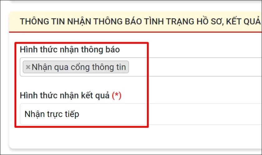 Không cần đi lại! Đăng ký tạm trú online ngay và luôn. Lựa chọn hình thức nhận thông báo và nhận kết quả hồ sơ