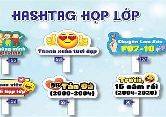 Tuyển Tập 40+ Mẫu Hashtag Cầm Tay Đẹp Mê Ly Cho Sự Kiện, Dịp Lễ mau hashtag cam tay innhanh.pro .vn19