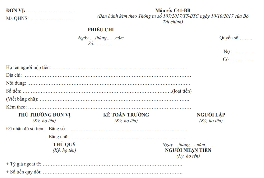 Bộ 40 Mẫu Phiếu Thu, Phiếu Chi 2025 Word, Excel, PDF: Tải Miễn Phí! phieu chi tien innhanh.pro .vn6