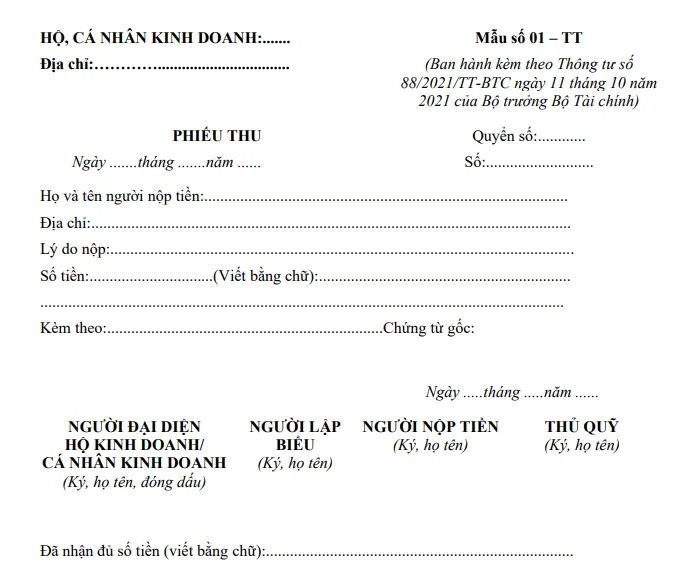Bộ 40 Mẫu Phiếu Thu, Phiếu Chi 2025 Word, Excel, PDF: Tải Miễn Phí! phieu thu innhanh.pro .vn4
