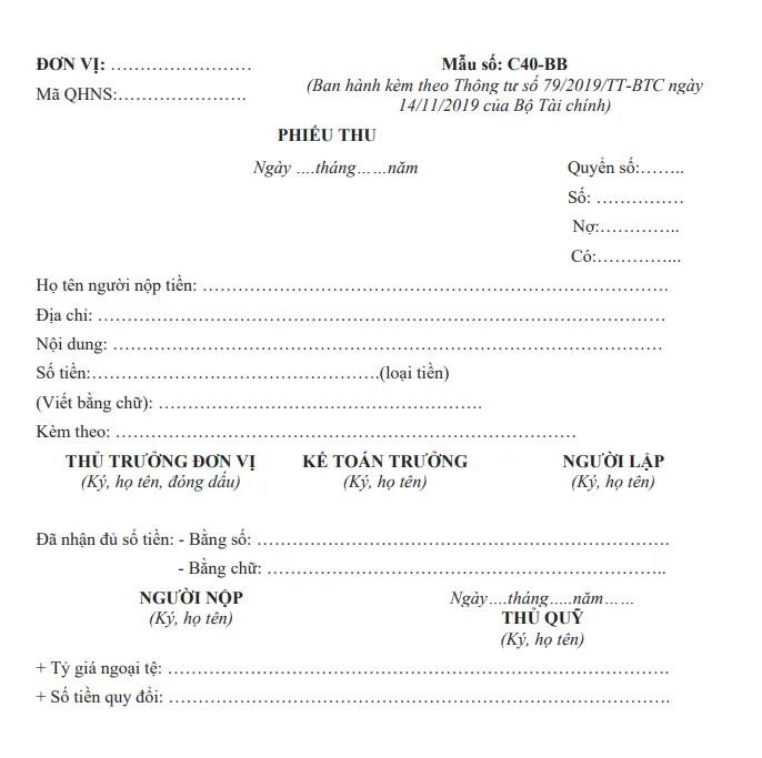 Bộ 40 Mẫu Phiếu Thu, Phiếu Chi 2025 Word, Excel, PDF: Tải Miễn Phí! phieu thu innhanh.pro .vn5