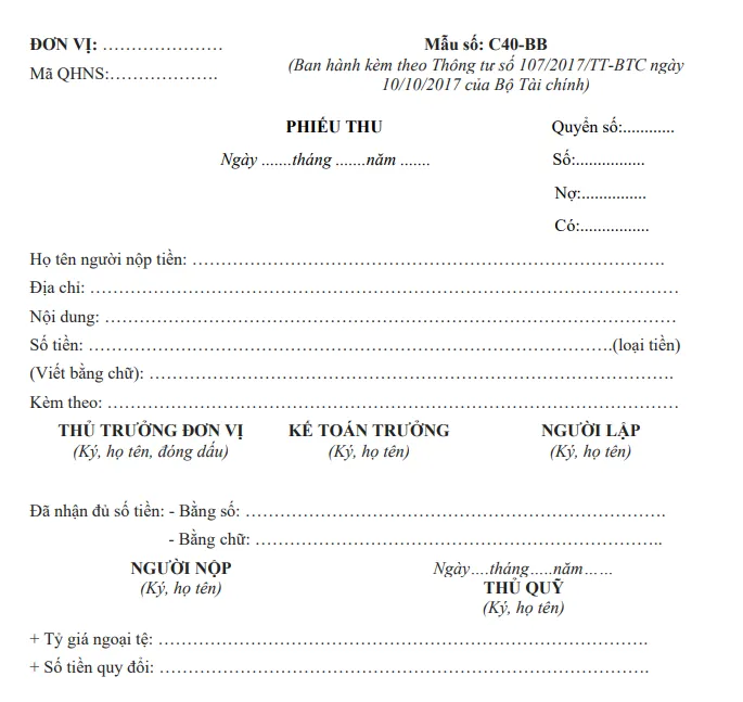 Bộ 40 Mẫu Phiếu Thu, Phiếu Chi 2025 Word, Excel, PDF: Tải Miễn Phí! phieu thu innhanh.pro .vn6