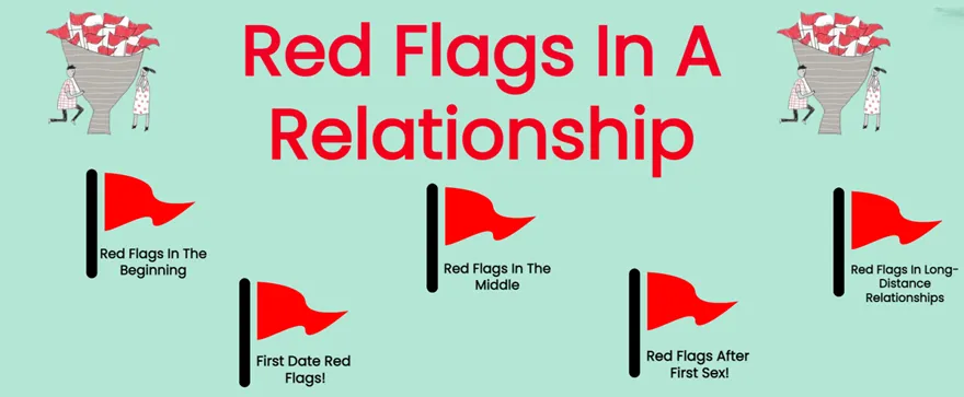 Red Flag là thuật ngữ dùng để chỉ những dấu hiệu cảnh báo trong một mối quan hệ, cho thấy rằng người kia hoặc tình huống có thể gây hại cho bạn về mặt cảm xúc, tinh thần, hoặc thậm chí thể chất