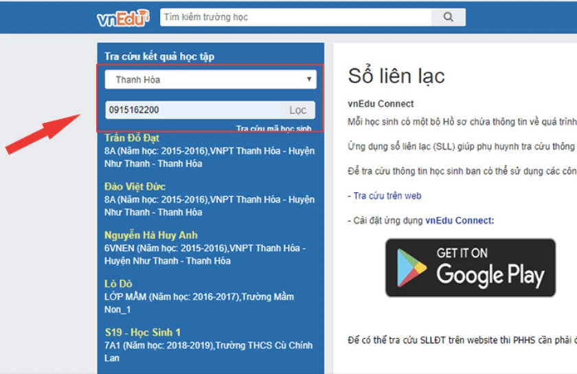 Sổ Liên Lạc Điện Tử vnEdu: Khám Phá Cách Tra Cứu Kết Quả Học Tập Nhanh Bất Ngờ! Hướng dẫn tra cứu kết quả học tập trên máy tính với vnedu.vn sổ liên lạc