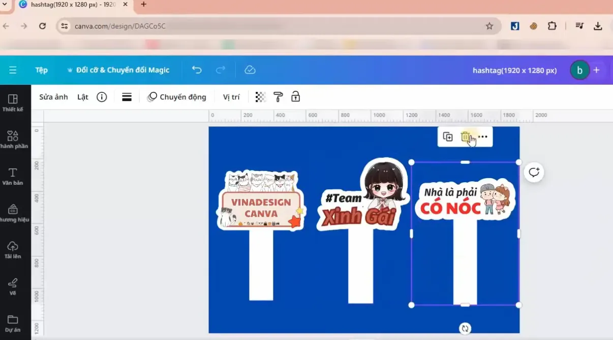 Canva là một phần mềm thiết kế hashtag cầm tay trực tuyến được yêu thích bởi sự đơn giản và kho tài nguyên phong phú