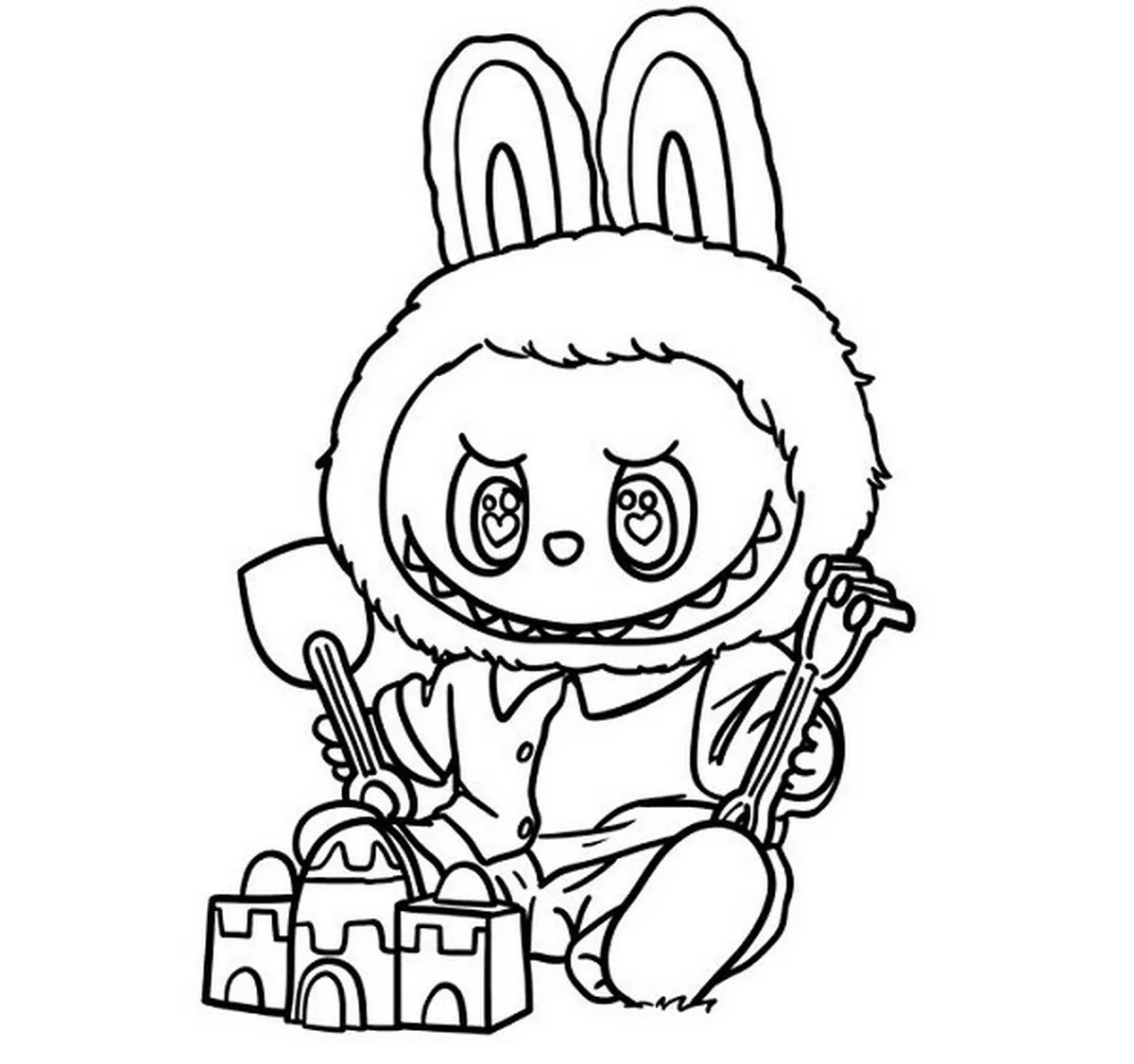 Tải Ngay 50+ Tranh Tô Màu Labubu Cute Đang Chờ Bé! to mau Labubu innhanh.pro .vn19