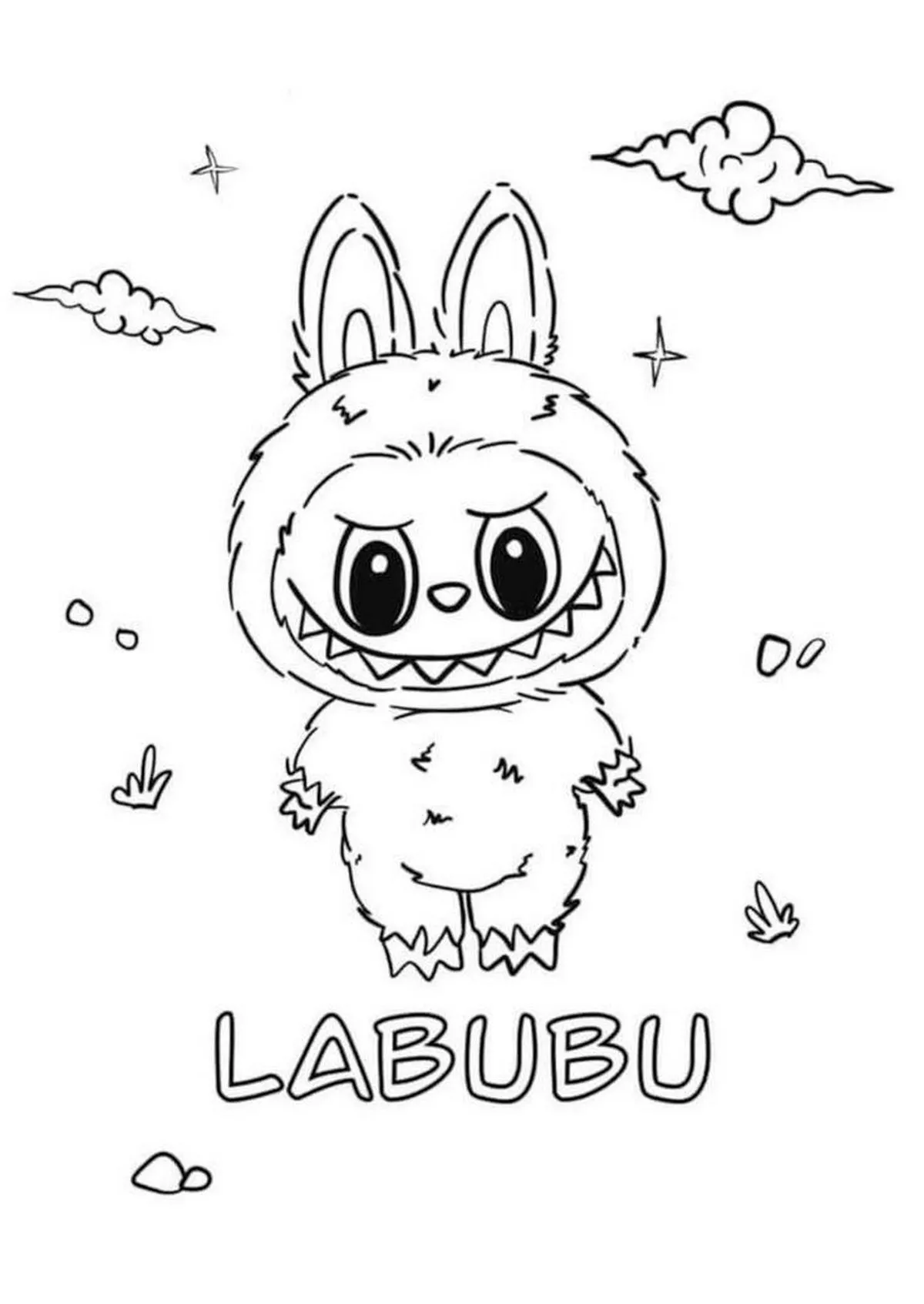 Tải Ngay 50+ Tranh Tô Màu Labubu Cute Đang Chờ Bé! to mau Labubu innhanh.pro .vn21