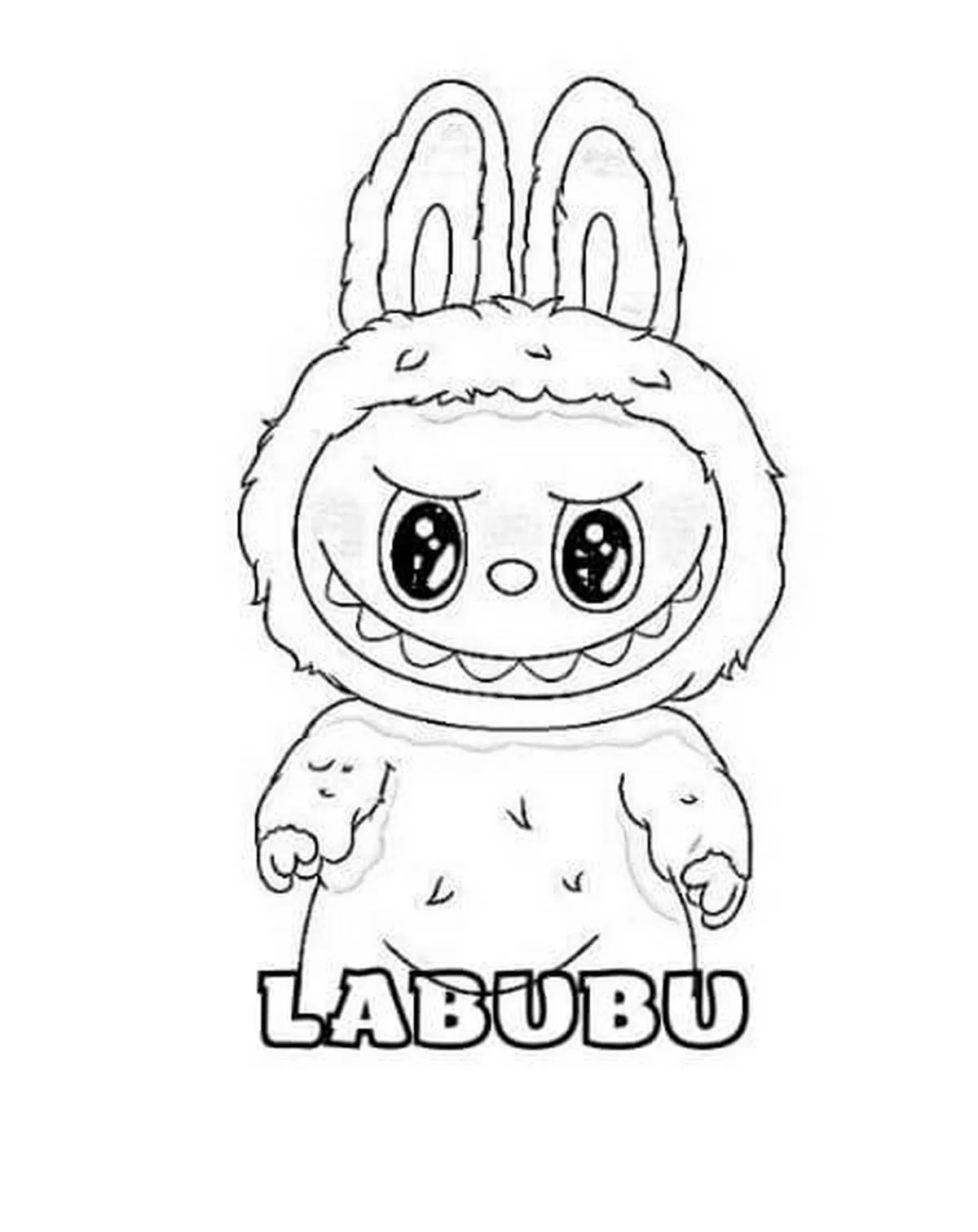 Tải Ngay 50+ Tranh Tô Màu Labubu Cute Đang Chờ Bé! to mau Labubu innhanh.pro .vn38