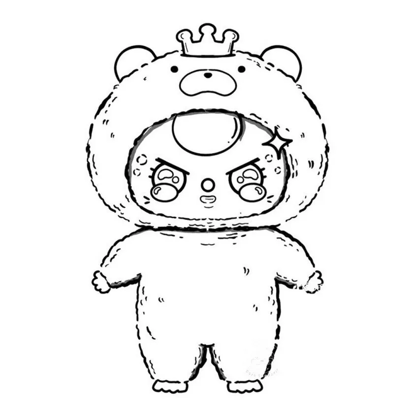 Bộ Tranh Tô Màu Baby Three Siêu Cute: Tải Miễn Phí Về Tô! to mau baby three innhanh.pro .vn03