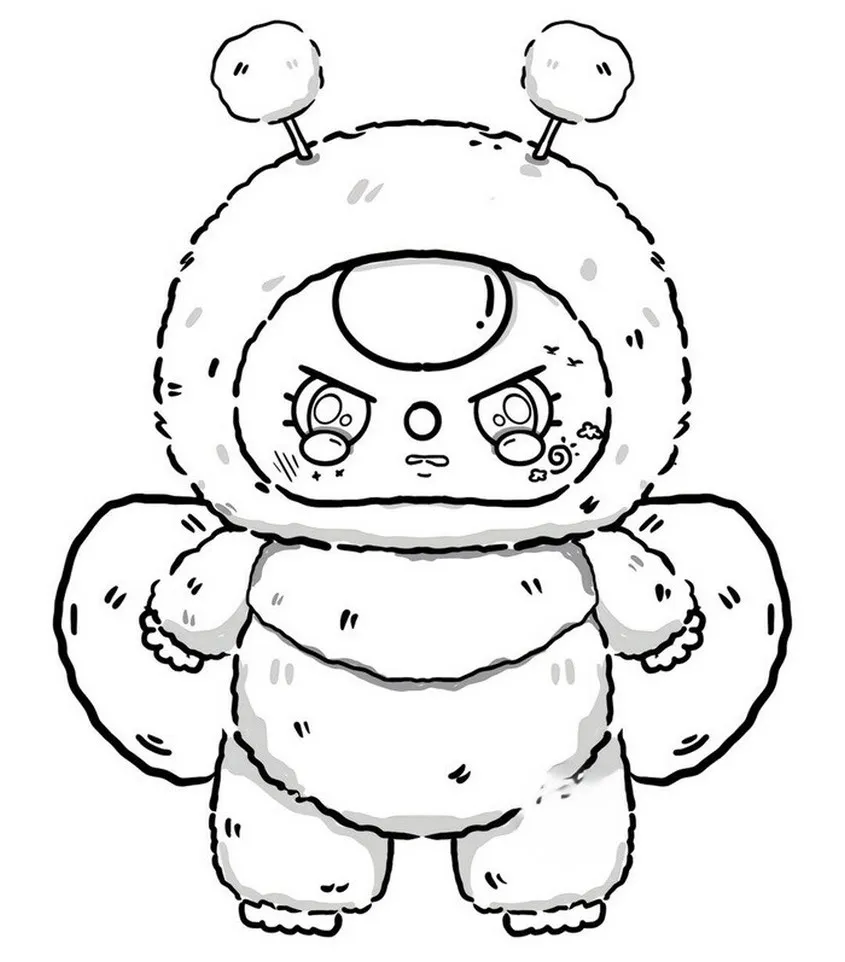 Bộ Tranh Tô Màu Baby Three Siêu Cute: Tải Miễn Phí Về Tô! to mau baby three innhanh.pro .vn04