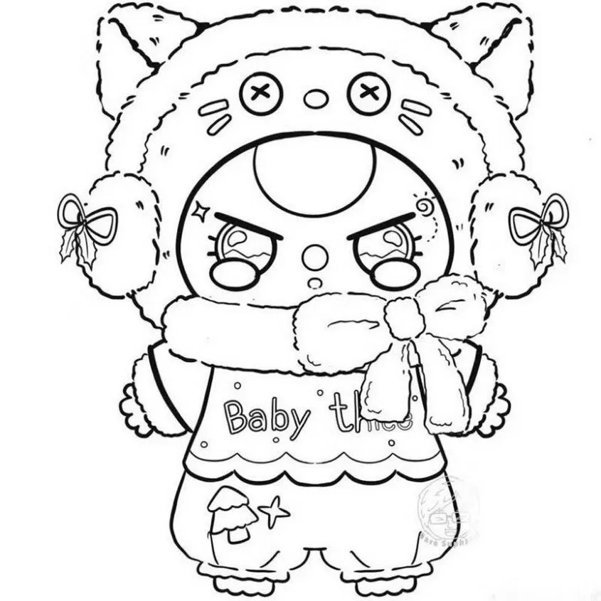 Bộ Tranh Tô Màu Baby Three Siêu Cute: Tải Miễn Phí Về Tô! to mau baby three innhanh.pro .vn07