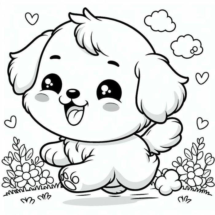 60+ Tranh Tô Màu Con Chó Dễ Thương Nhất Hệ Mặt Trời: Bé Chơi Quên Chán! tranh to mau con cho innhanh.pro .vn37