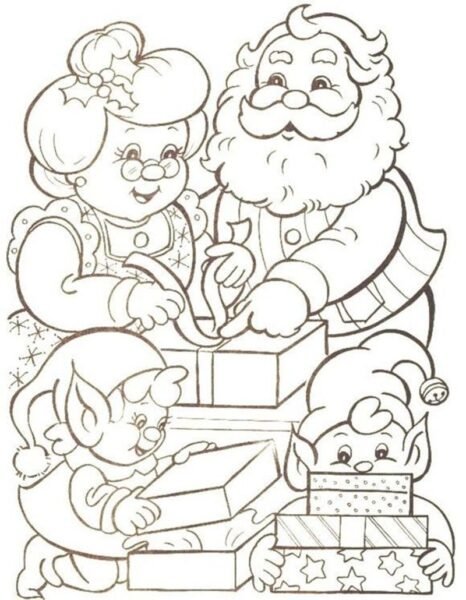 hinh-to-mau-ong-ba-4-466x600-1 santa claus coloring page Beautiful 139 best Christmas Coloring
