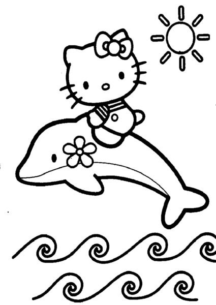 hinh-ve-chua-to-mau-hello-kitty-cho-be-tap-to-3-425x600-1 Hình vẽ chưa tô màu Hello Kitty cho bé tập tô (3)