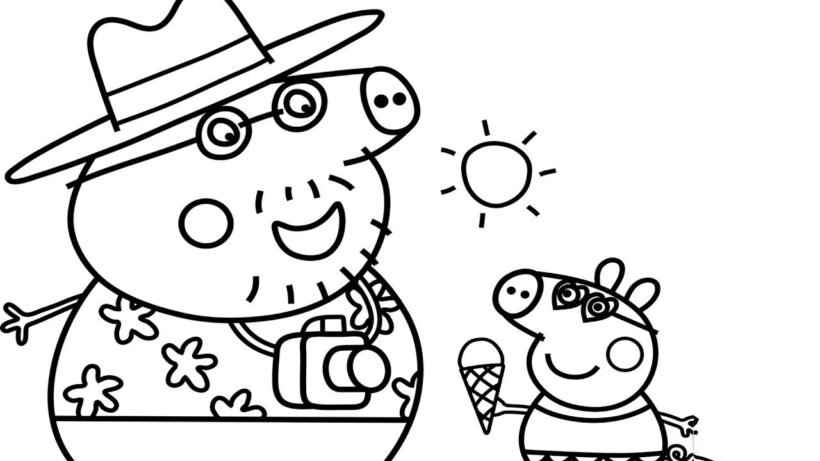 hinh-ve-chua-to-mau-heo-peppa-cho-be-tap-to-2-820x461-1 Best of How to Draw Peppa Pig Princess Coloring Pages for Kids a