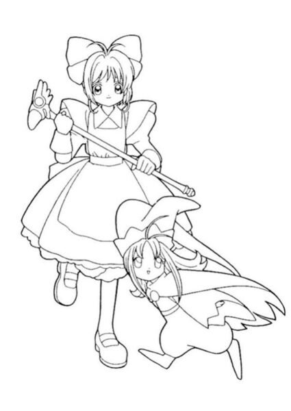 hinh-ve-chua-to-mau-sakura-chat-nhat-cho-be-tap-to-2-425x600-1 Giadinhsu.com - Tranh tô màu thủ lĩnh thẻ bài Sakura cho