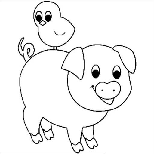 hinh-ve-den-trang-con-heo-cho-be-to-mau-7 Hình vẽ đen trắng con heo cho bé tô màu (7)