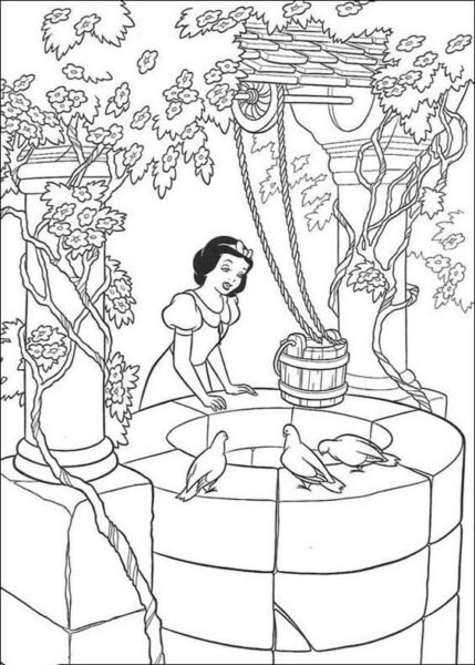 hinh-ve-den-trang-cong-chua-bach-tuyet-de-thuong-cho-be-tap-to-3-429x600-1 Hình vẽ đen trắng công chúa Bạch Tuyết dễ thương cho bé tập tô (3)