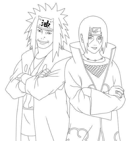 hinh-ve-den-trang-naruto-cho-be-to-mau-1 Hình vẽ đen trắng Naruto cho bé tô màu (1)