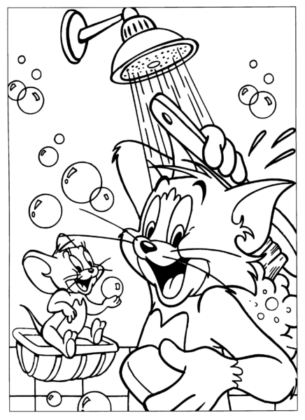 hinh-ve-den-trang-tom-and-jerry-cho-be-to-mau-2-436x600-1 Hình vẽ đen trắng Tom and Jerry cho bé tô màu (2)