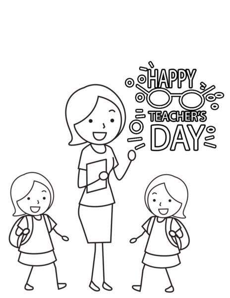 Hình vẽ đen trắng trường mầm non cho bé tô màu (4)
