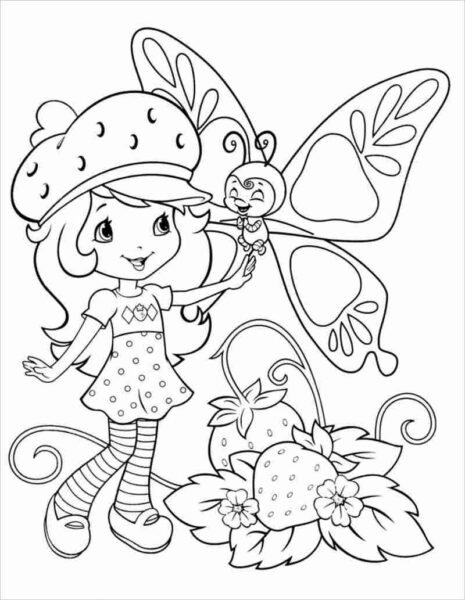 Mẫu tranh tô màu quả dâu tây đẹp cho bé tập tô (4)
