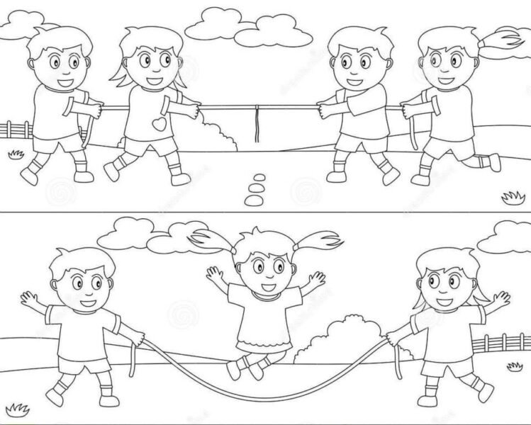Những tranh tô màu trường mầm non đẹp nhất cho bé tập tô (5)