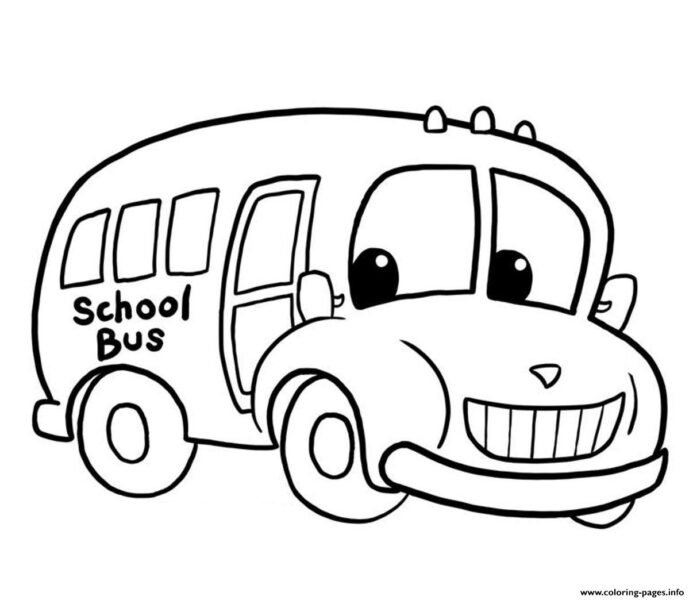 Tải tranh tô màu xe bus cho bé (1)