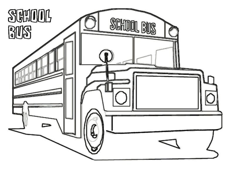 Tải tranh tô màu xe bus cho bé (7)