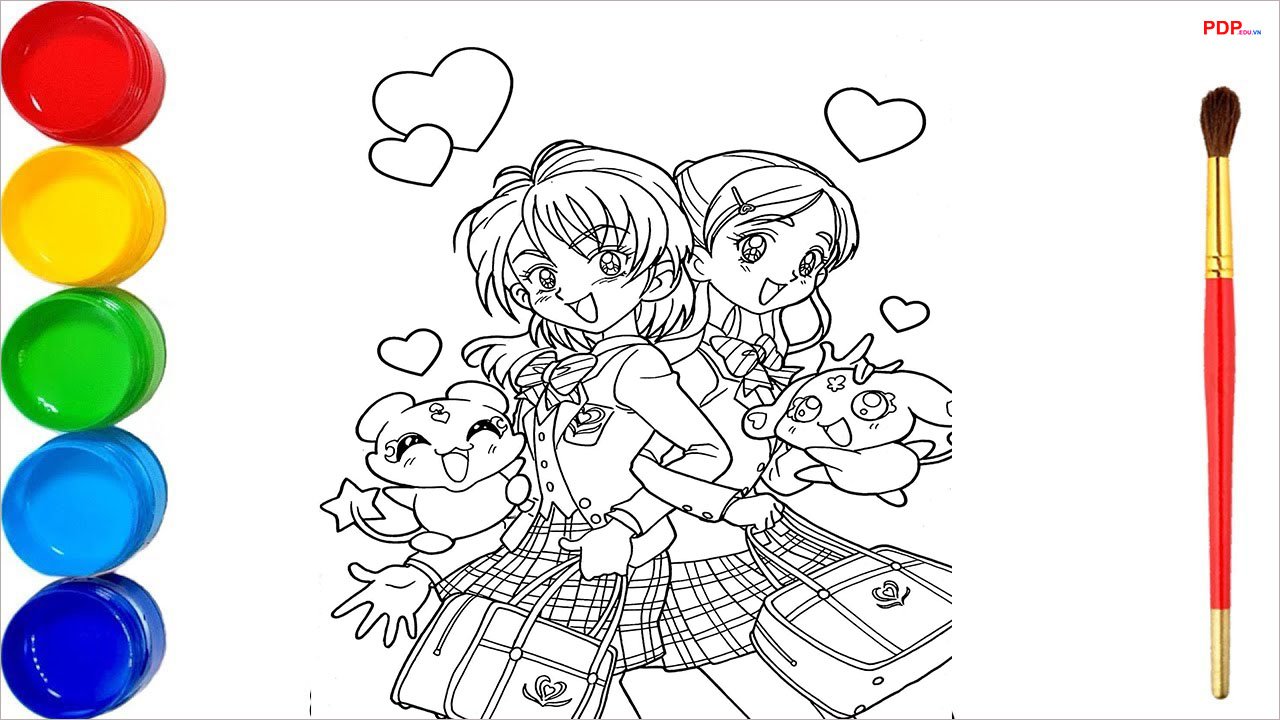 tranh to mau anime dep nhat