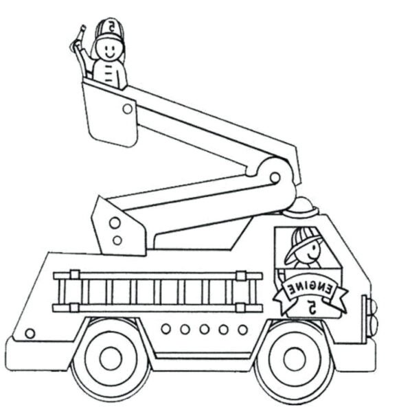 excavator truck coloring page Beautiful fire truck coloring sheets ? huskypaper