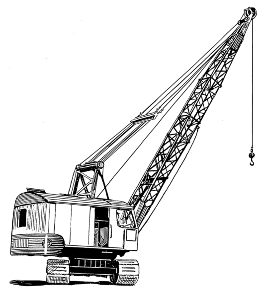 Tranh tô màu cần cẩu cho bé tập tô (3)