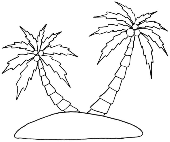 tranh-to-mau-cay-dua-dep-nhat-cho-be-tap-to-36-719x600-1 Palm Tree Coloring Pages Coloring Pages Coconut Tree Coloring Pa