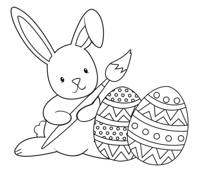 tranh-to-mau-con-tho-de-thuong-cho-be-tap-to-12-720x600-1 bunny coloring page with Modest Coloring Bunnies 14 1640