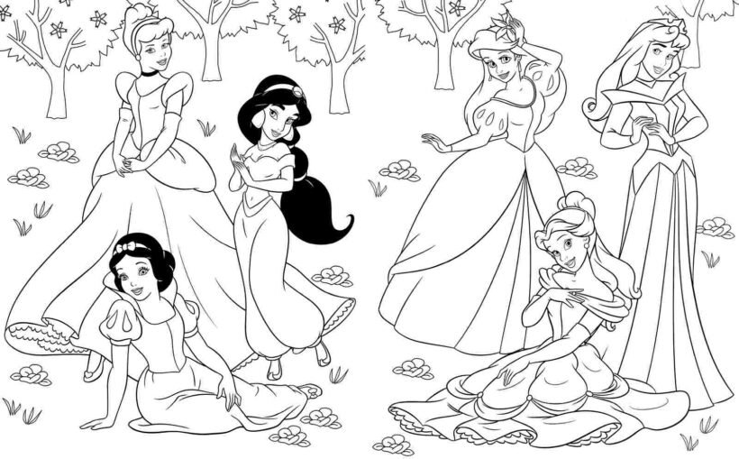 tranh-to-mau-cong-chua-disney-dep-820x509-1 Tranh tô màu công chúa Disney đẹp
