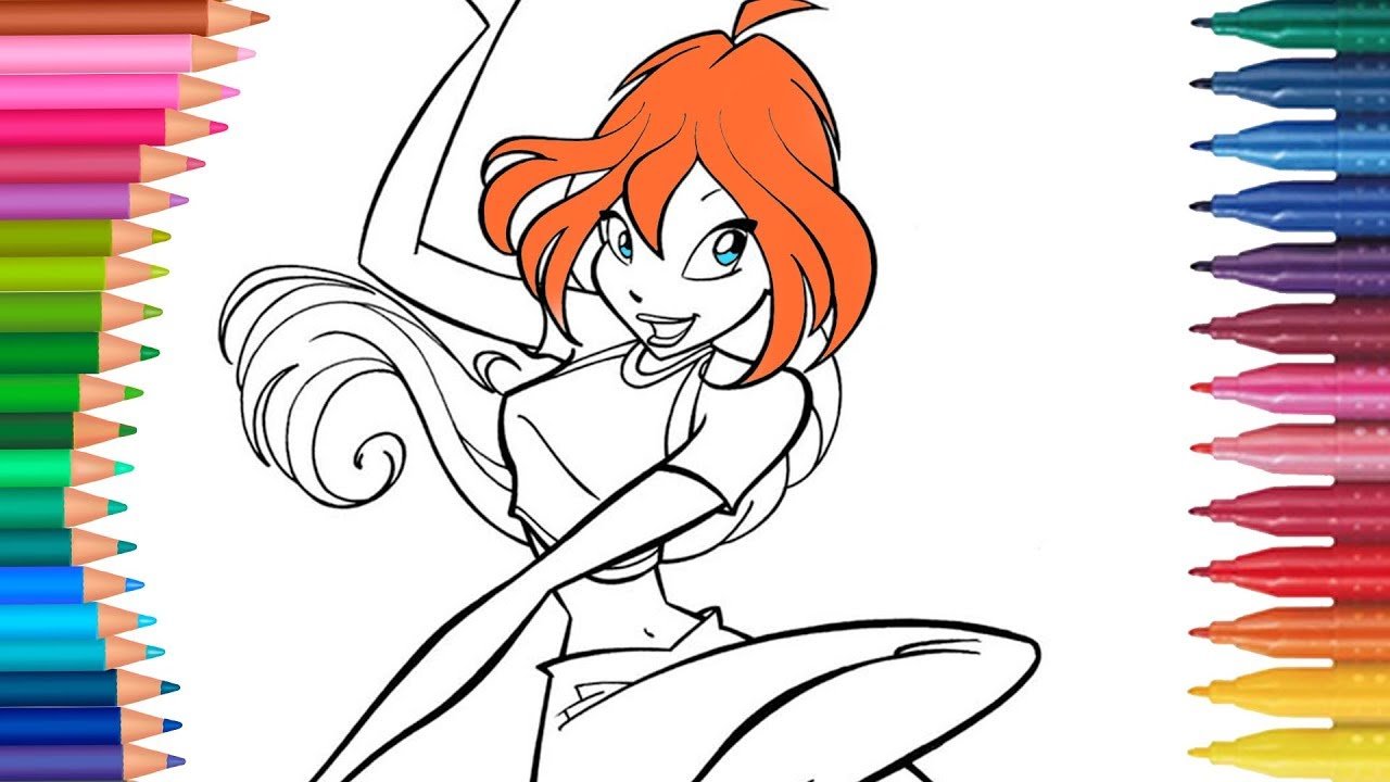 tranh to mau cong chua winx dep cho be
