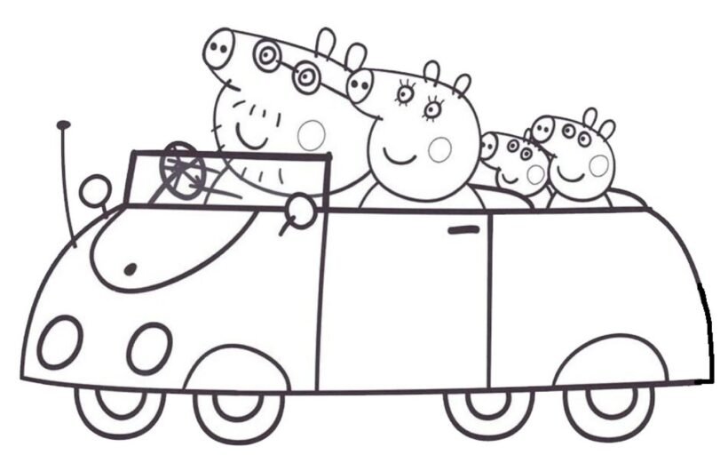 tranh-to-mau-gia-dinh-heo-peppa-820x530-1 Tranh tô màu gia đình heo Peppa