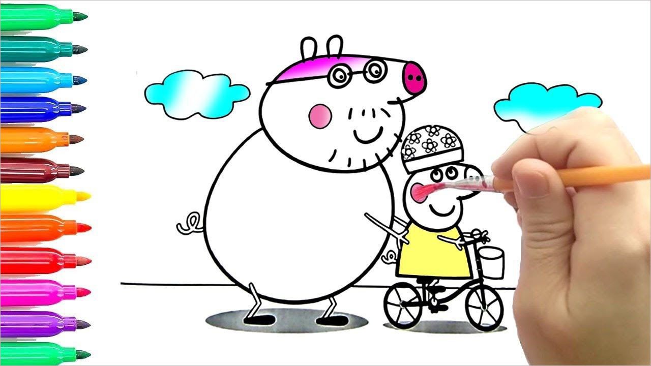 tranh to mau heo peppa dep nhat