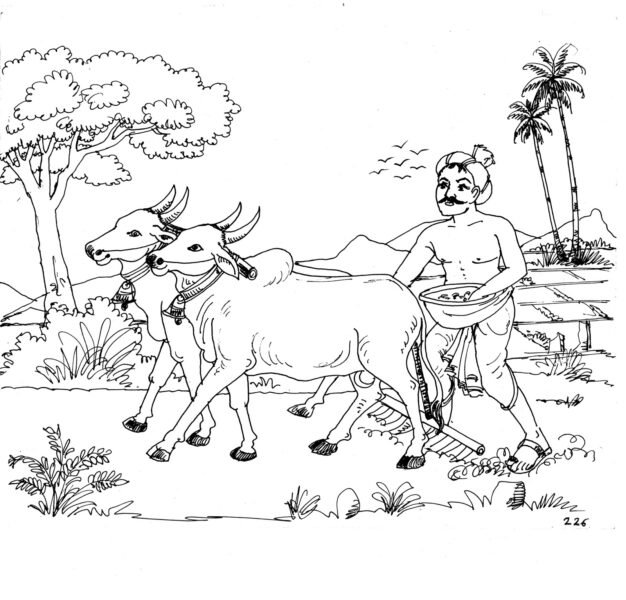 Tranh tô màu nghề nông