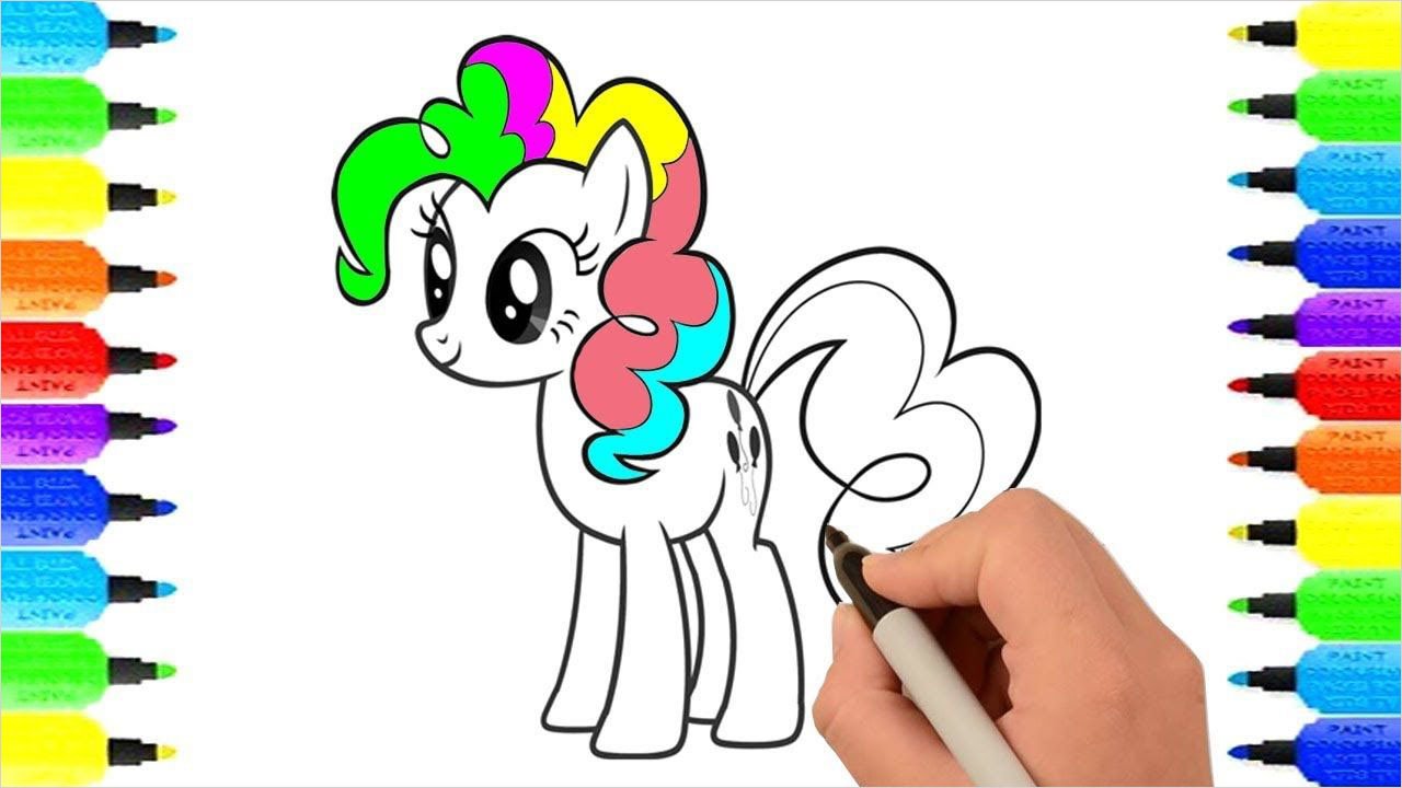 tranh to mau ngua pony dep nhat