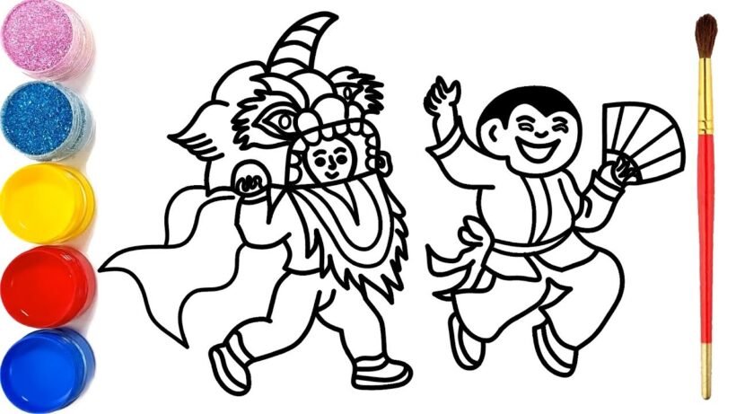 tranh-to-mau-trung-thu-mua-lan-cho-be-820x461-1 tranh tô màu trung thu múa lân cho bé