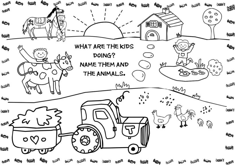 Farm Animal Coloring Pages Activities Page vitlt