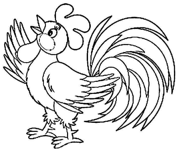 tranh-ve-den-trang-con-ga-dep-cho-be-to-mau-4 5 best images of free printable rooster coloring pages printable