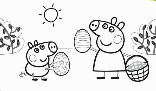 tranh-ve-den-trang-heo-peppa-cho-be-to-mau-5 Tranh vẽ đen trắng héo Peppa cho bé tô màu (5)