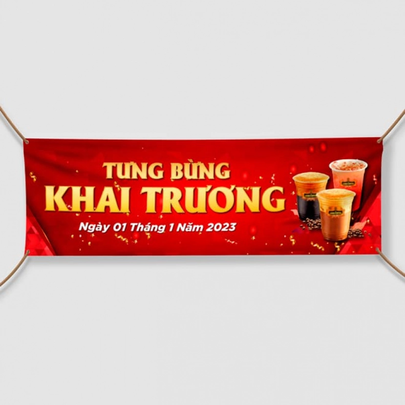 Để tạo ấn tượng mạnh mẽ ngay từ giây phút đầu tiên, băng rôn khai trương chính là "vũ khí" quảng bá hiệu quả nhất mà bạn không nên bỏ qua