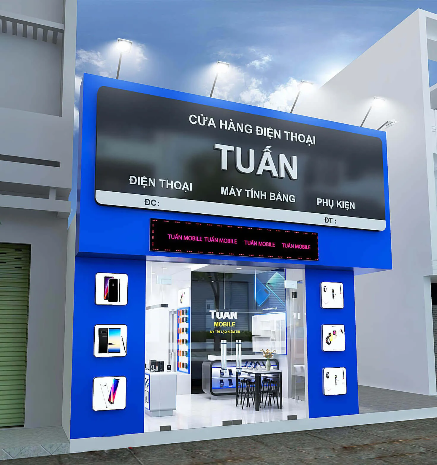Mẫu thiết kế bảng hiệu, biển quảng cáo Cửa Hàng Tuấn
