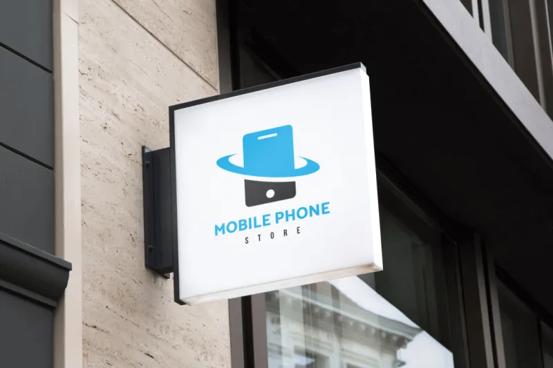 Mẫu thiết kế bảng hiệu, biển quảng cáo Mobile Phone
