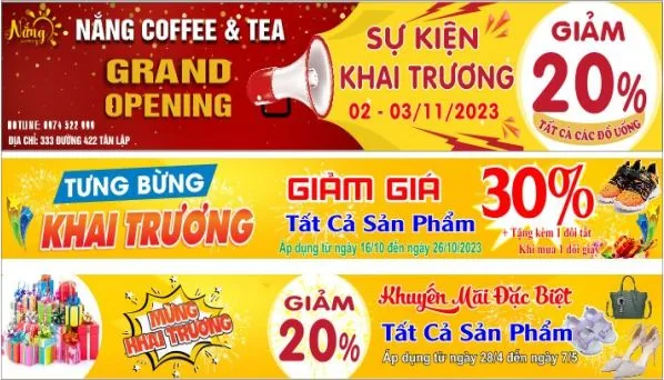 Băng Rôn Khai Trương Cửa Hàng In Ấn Quảng Cáo Pro chấp nhận in băng rôn giá rẻ ngay cả với đơn hàng lẻ 1-2 tấm